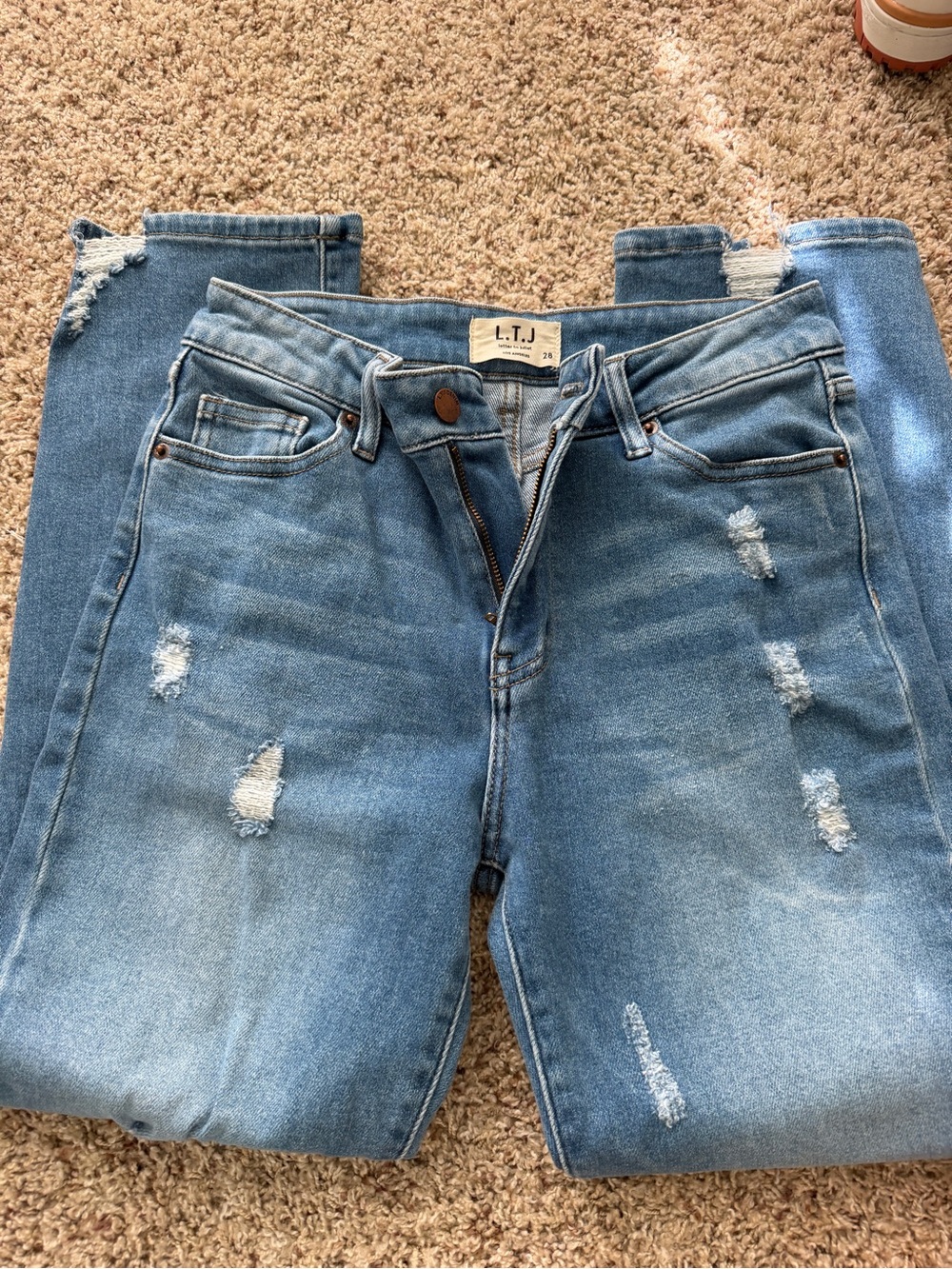 Women's jeans letter to Juliet